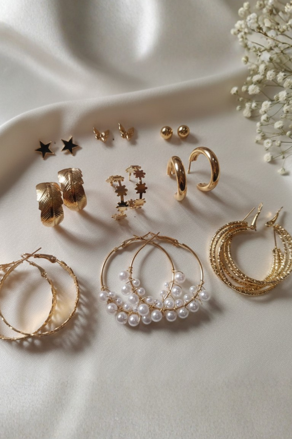 The Ultimate Glam 9 Pair Earring Combo Set