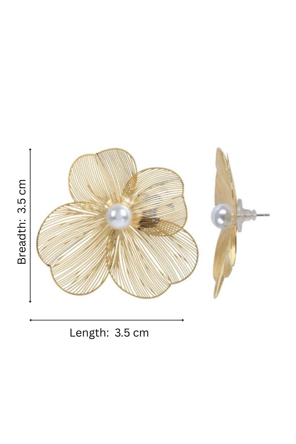 Fleuré Pearl Bloom Statement Earrings
