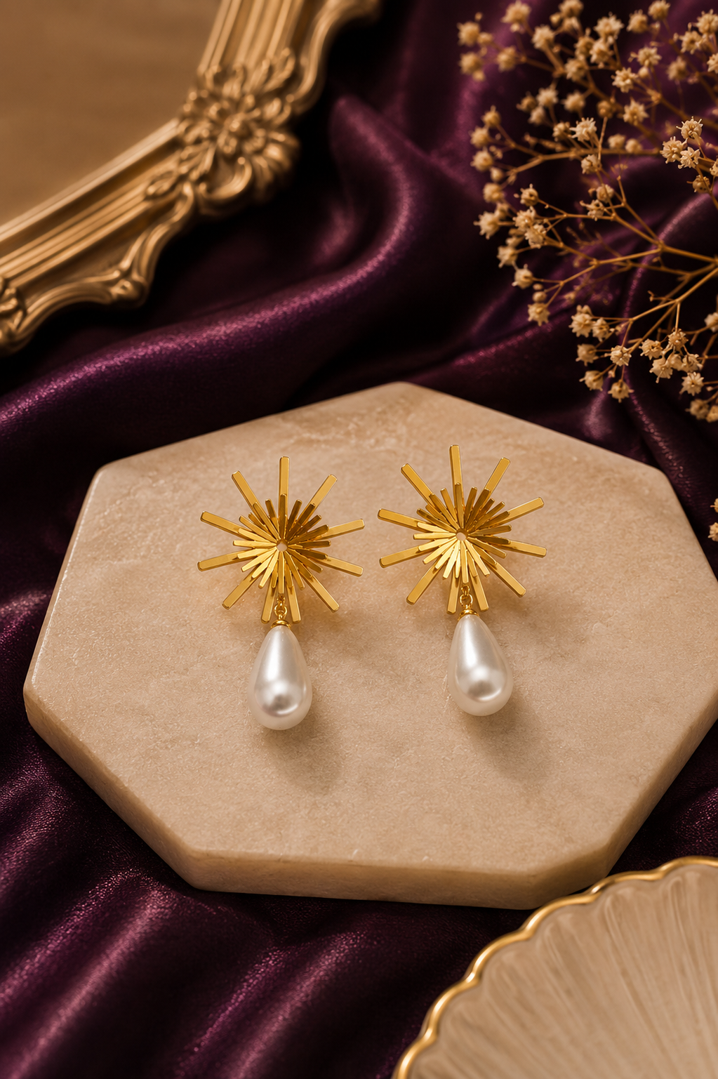 Solstice Glow Pearl Earrings