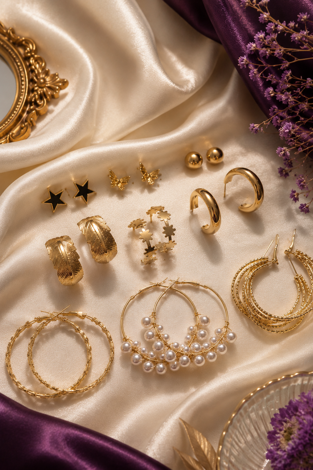 The Ultimate Glam 9 Pair Earring Combo Set